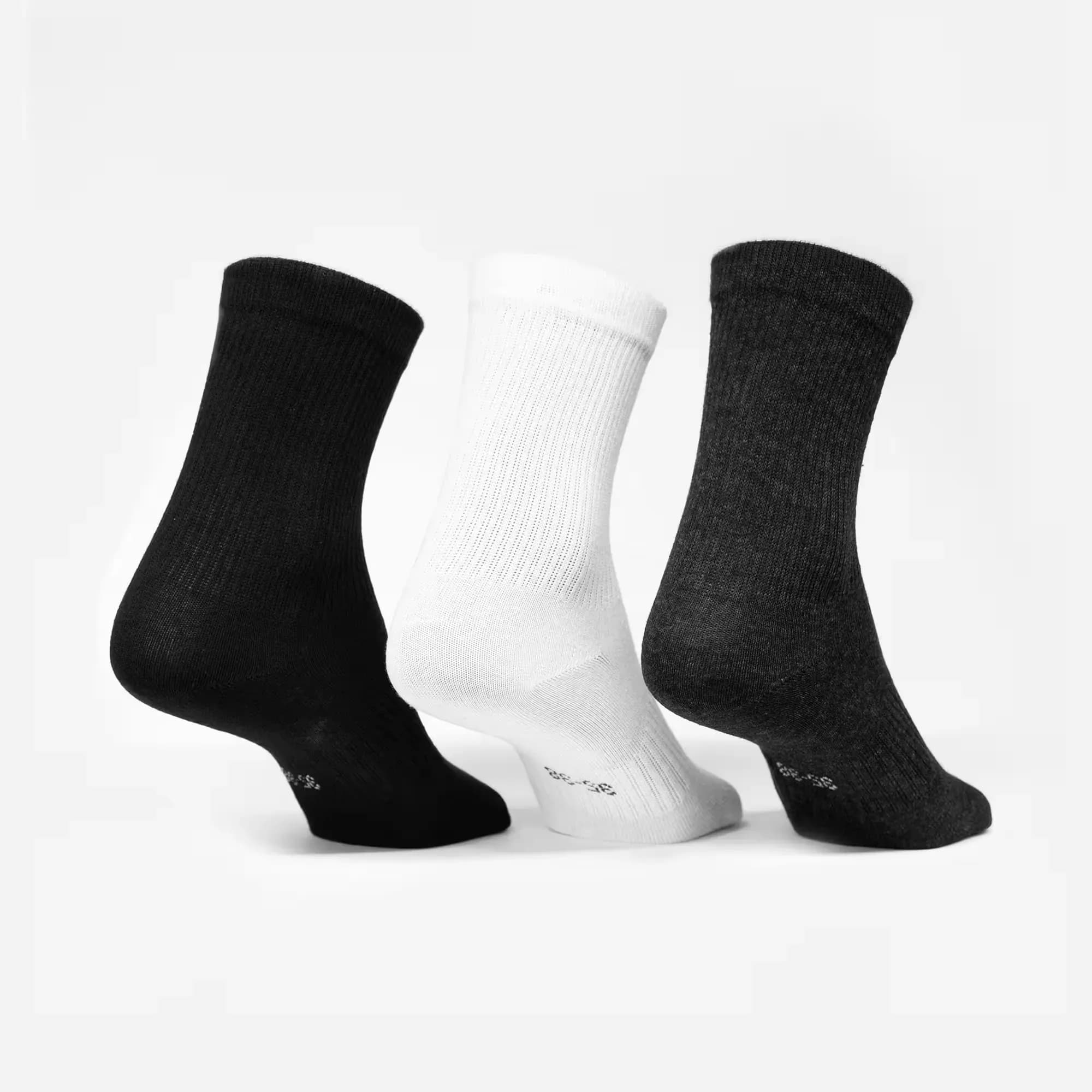 نمای پشت جوراب ساق بلند دکاتلون RS 50 High بسته ۵ جفتی