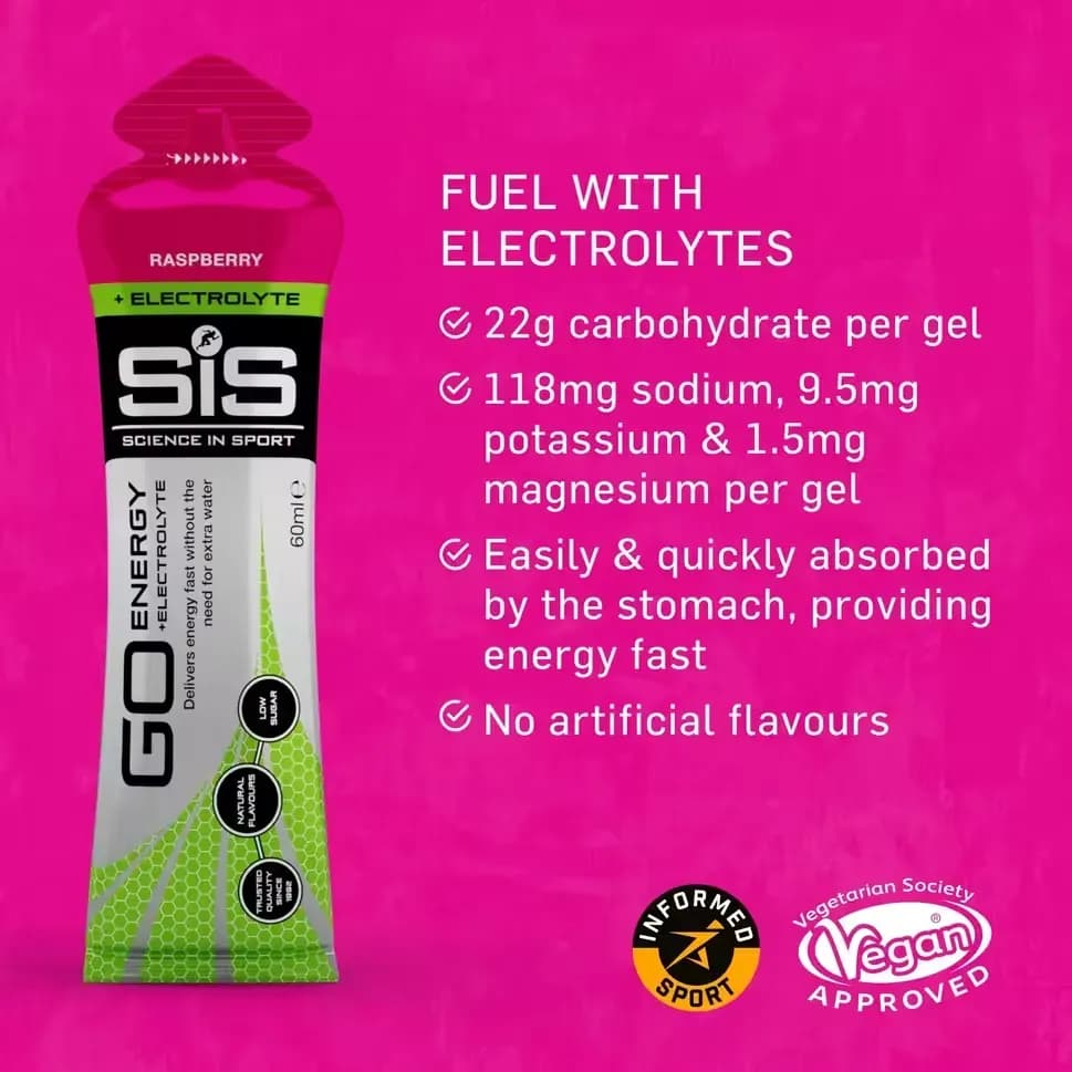 ژل الکترولیت SIS GO Energy Electro با طعم رزبری