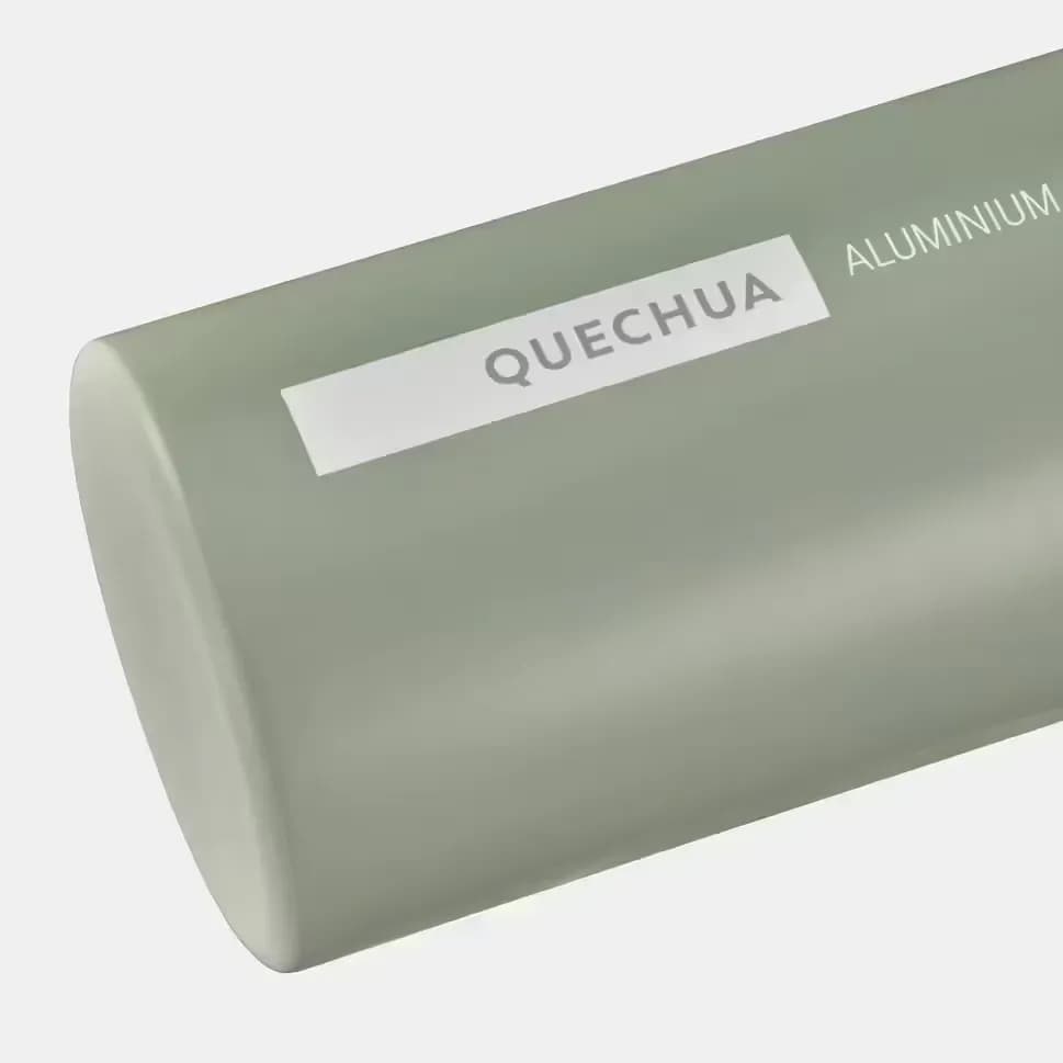 جزئیات ته قمقمه آلومینیومی کچوا با نمایش برند QUECHUA