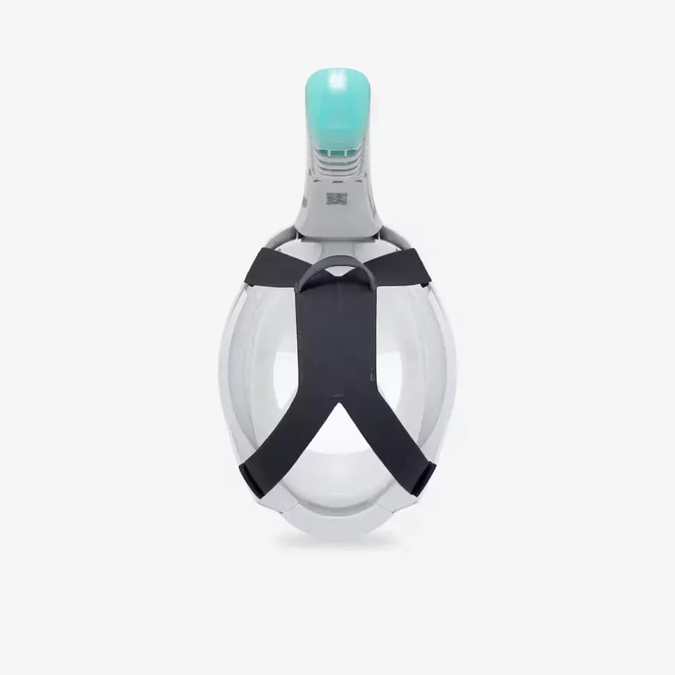 نمای پشت ماسک غواصی فول‌فیس SUBEA Easybreath 520 و سیستم بند قابل تنظیم